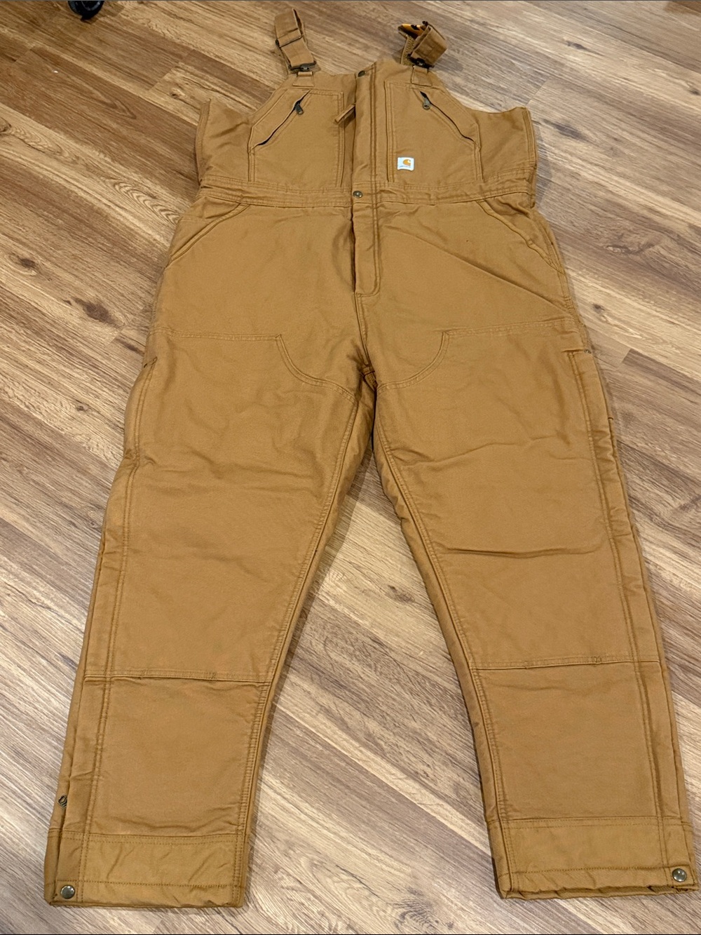 Carhartt Brown/Tan Women’s Insulated Duck Duck bib Overalls